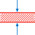 Maximum material thickness